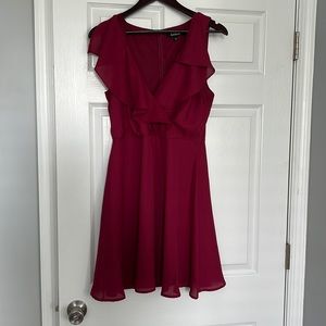 Burgundy cocktail dress